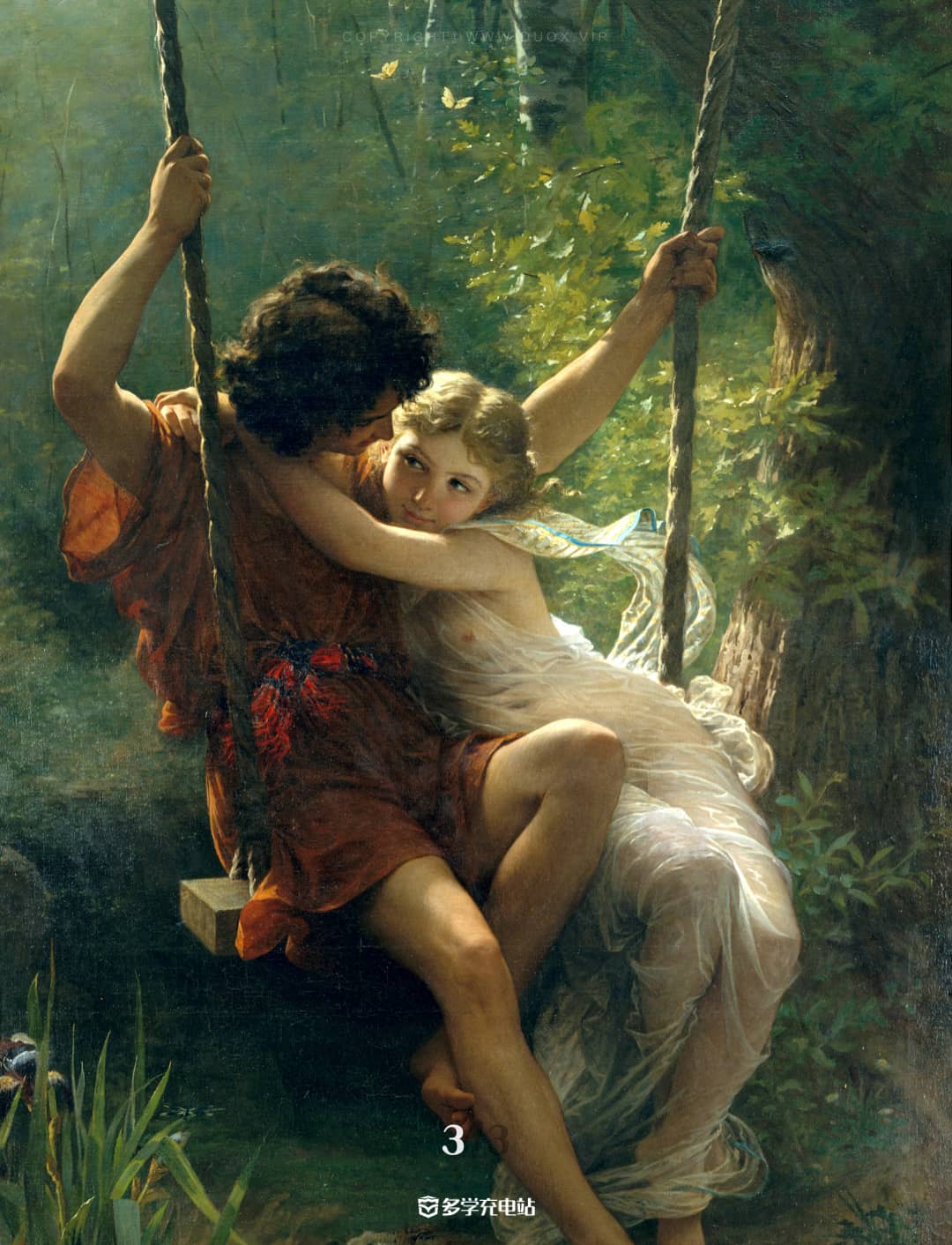 每日一画｜《春光》1873年   皮耶·奥古斯特·考特