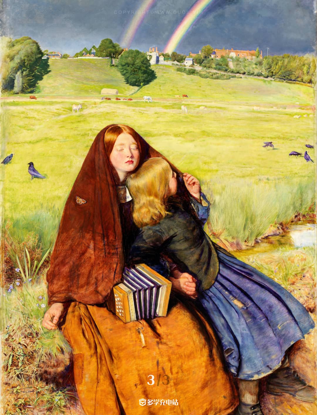 每日一画|《盲女》1856年 米莱 赏析