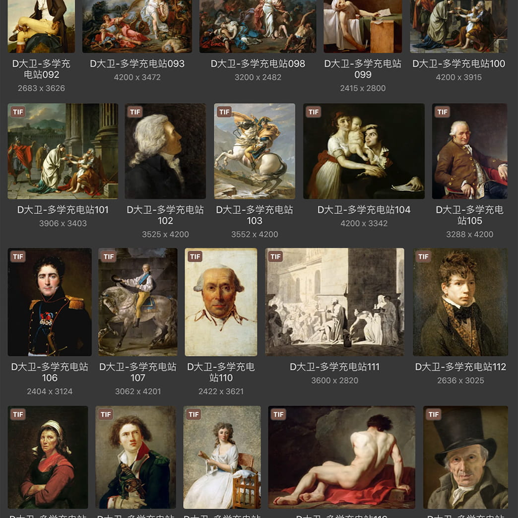 雅克·路易·大卫Jacques-Louis David 法国18.19世纪 新古典主义 油画合集 142副 [TIF+JPG/6.5GB] H077