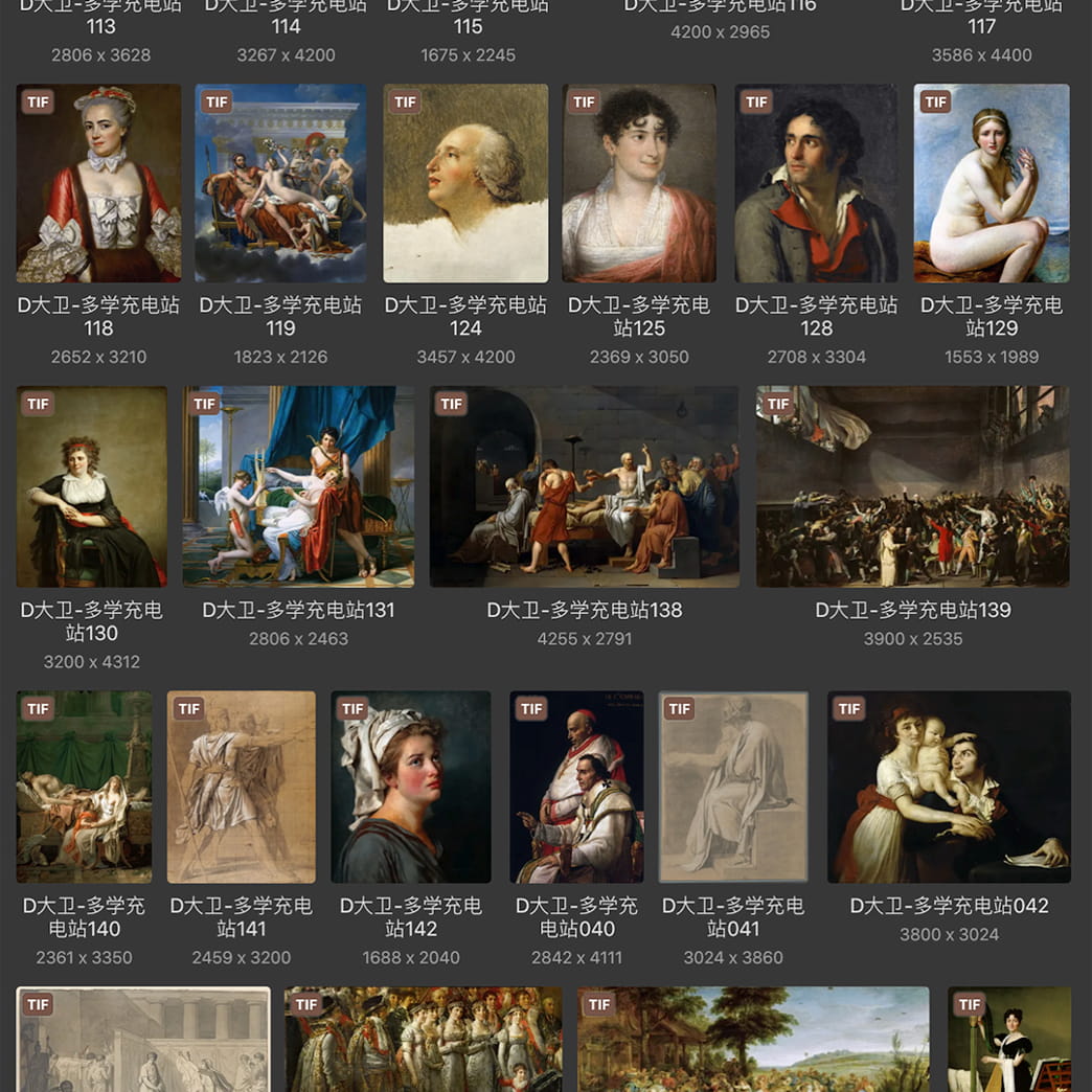 雅克·路易·大卫Jacques-Louis David 法国18.19世纪 新古典主义 油画合集 142副 [TIF+JPG/6.5GB] H077