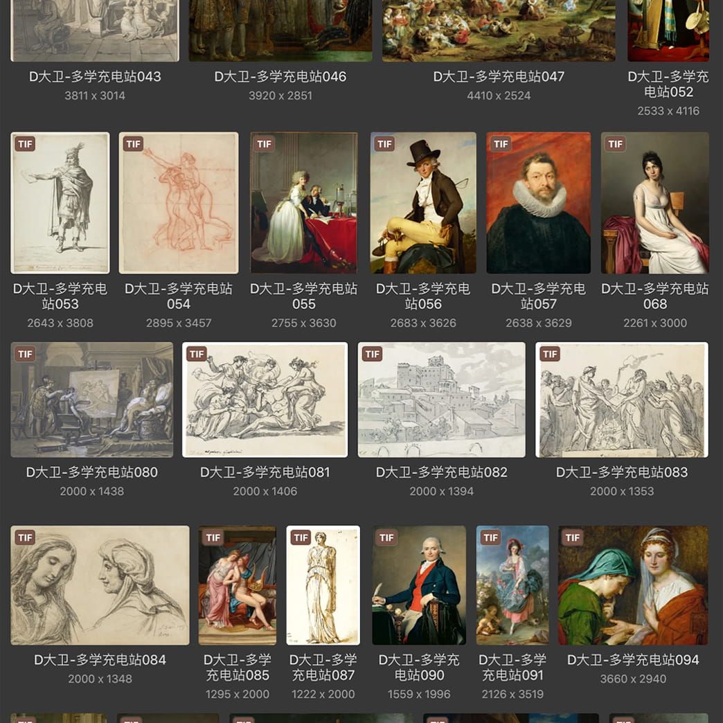 雅克·路易·大卫Jacques-Louis David 法国18.19世纪 新古典主义 油画合集 142副 [TIF+JPG/6.5GB] H077
