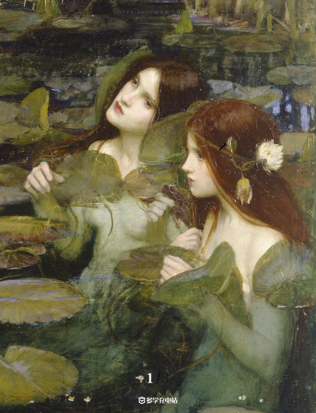 每日一画｜《许拉斯与水泽仙女》1896年 约翰·威廉姆·沃特豪斯  赏析