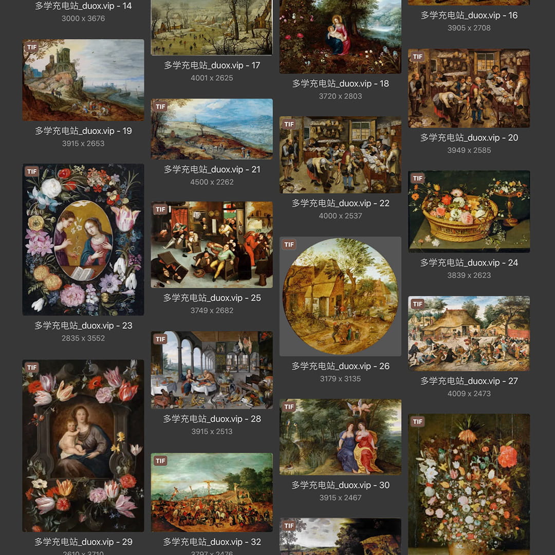 小彼得·布勒哲尔Pieter Brueghel the Younger 比利时17世纪 油画合集 130副 [JPG+TIF/2.7GB] H085