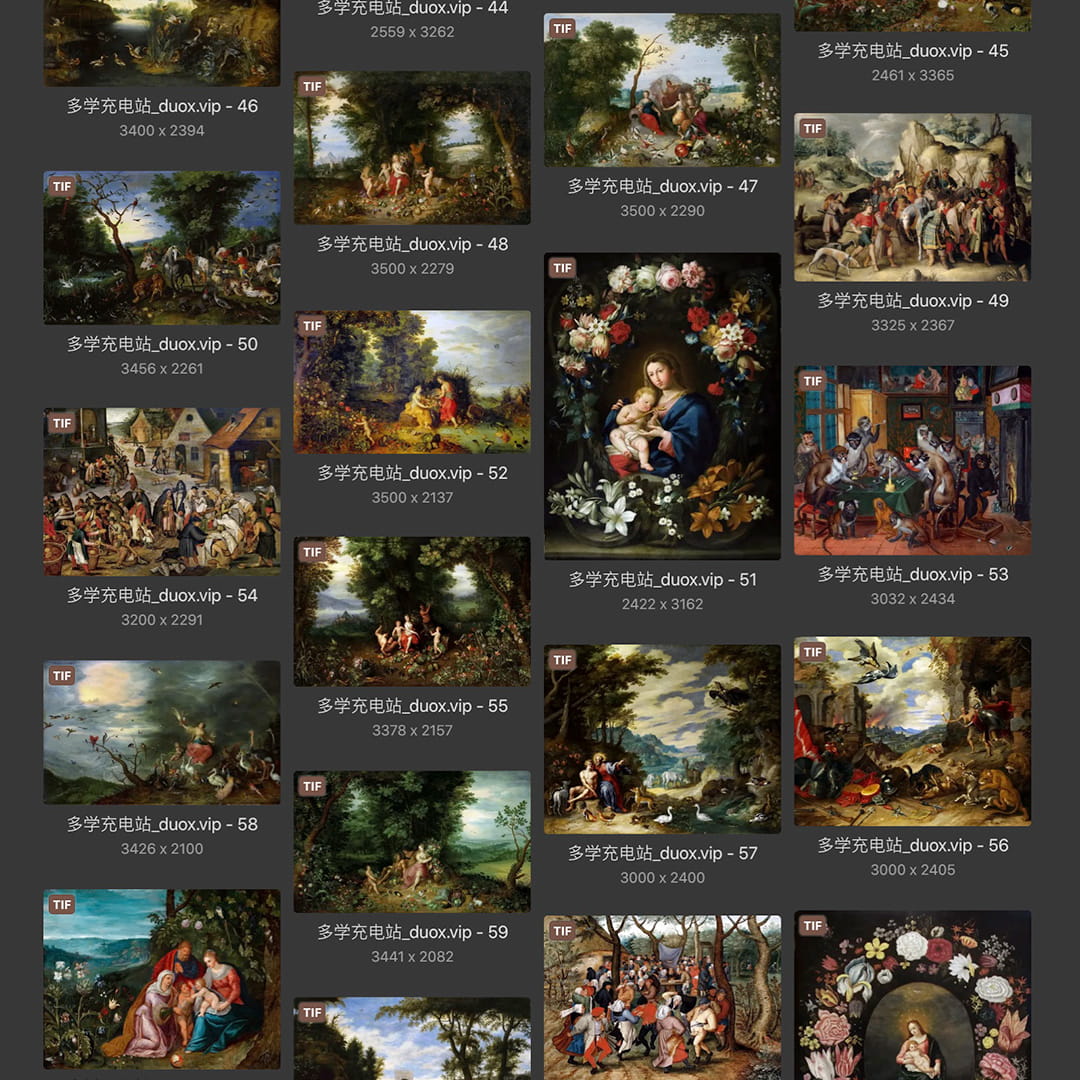 小彼得·布勒哲尔Pieter Brueghel the Younger 比利时17世纪 油画合集 130副 [JPG+TIF/2.7GB] H085