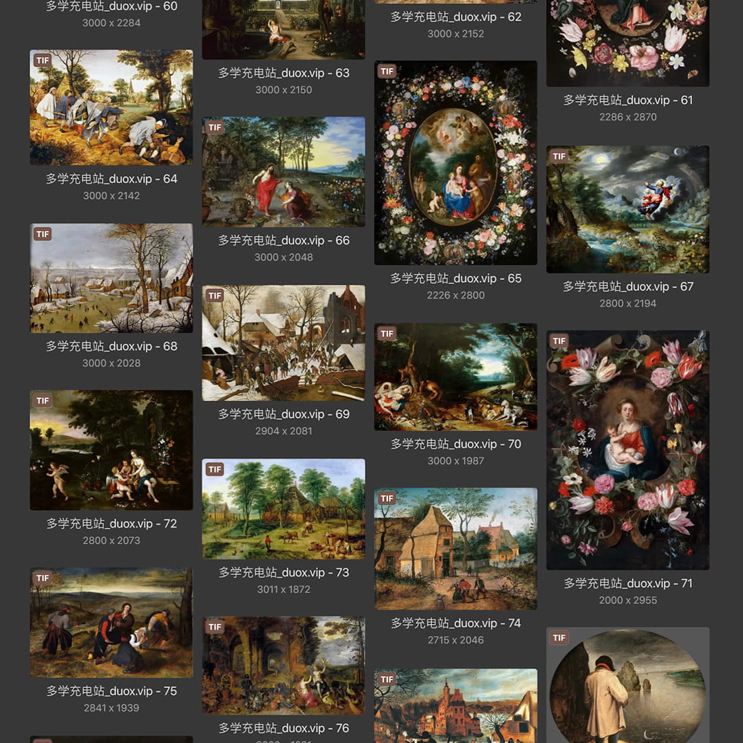小彼得·布勒哲尔Pieter Brueghel the Younger 比利时17世纪 油画合集 130副 [JPG+TIF/2.7GB] H085