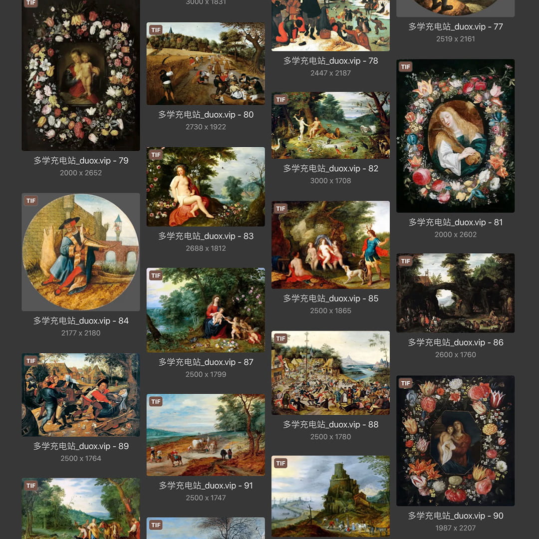 小彼得·布勒哲尔Pieter Brueghel the Younger 比利时17世纪 油画合集 130副 [JPG+TIF/2.7GB] H085