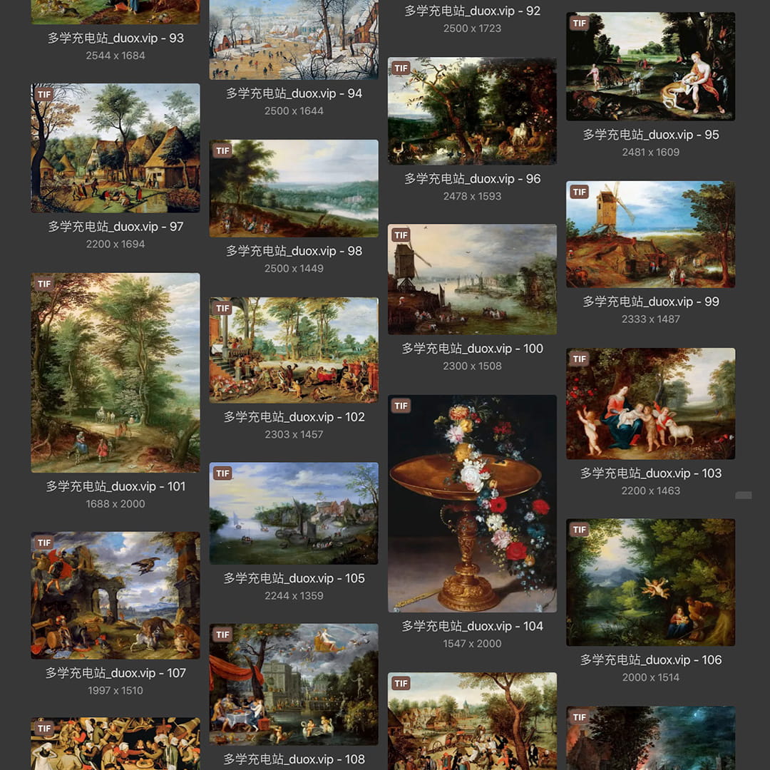 小彼得·布勒哲尔Pieter Brueghel the Younger 比利时17世纪 油画合集 130副 [JPG+TIF/2.7GB] H085