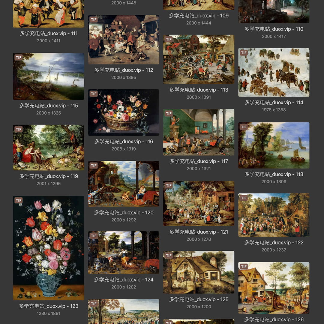 小彼得·布勒哲尔Pieter Brueghel the Younger 比利时17世纪 油画合集 130副 [JPG+TIF/2.7GB] H085