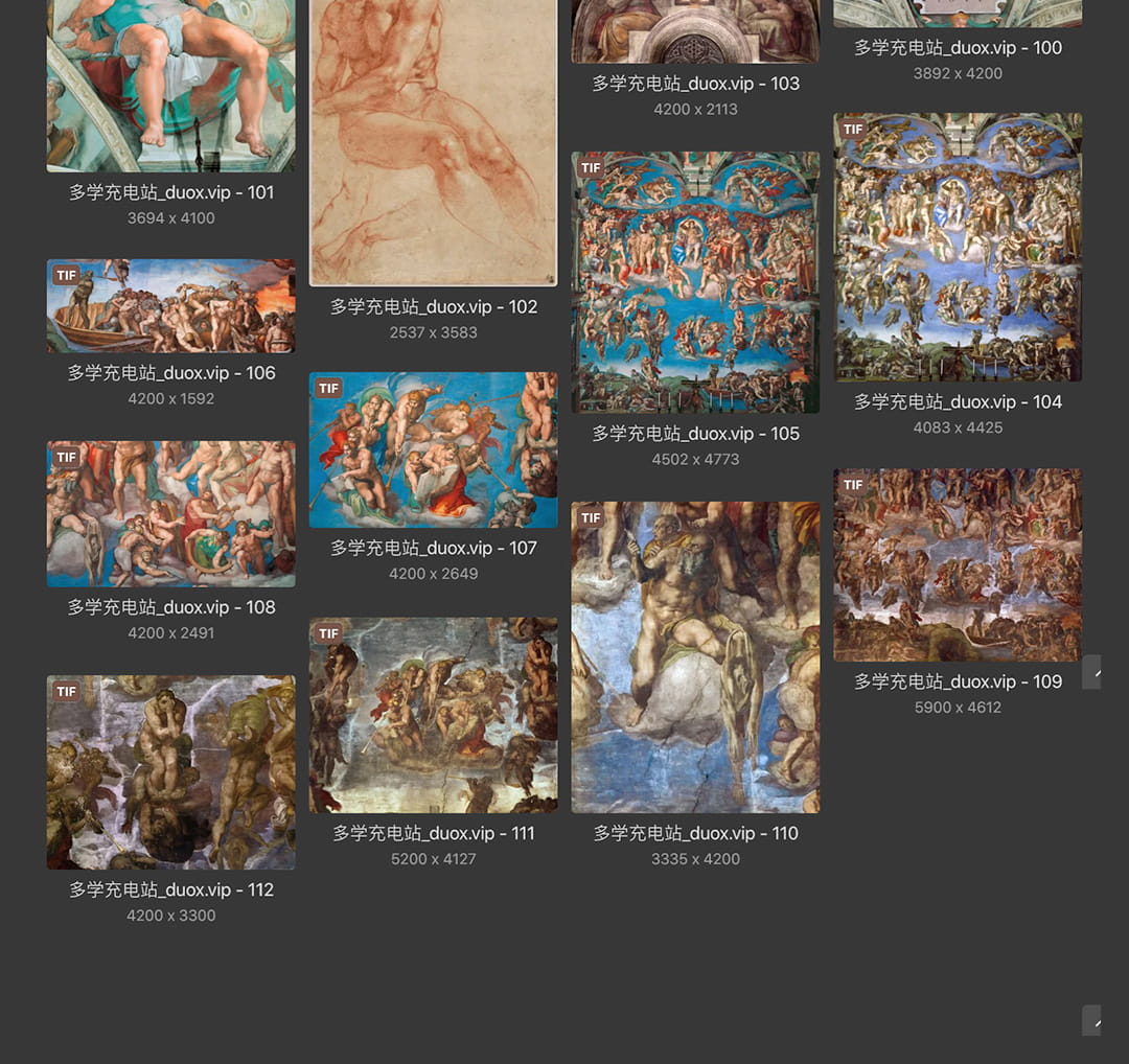 米开朗琪罗Michelangelo Buonarroti 意大利15.16世纪 文艺复兴油画合集 112副  [JPG+TIF/2.6GB] H078