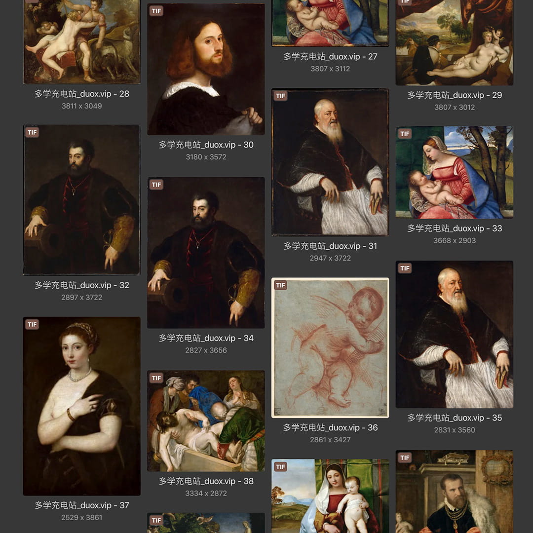 提香Tiziano Vecelli 意大利15.16世纪 油画合集 141副 [TIF+JPG/5.02GB] H084