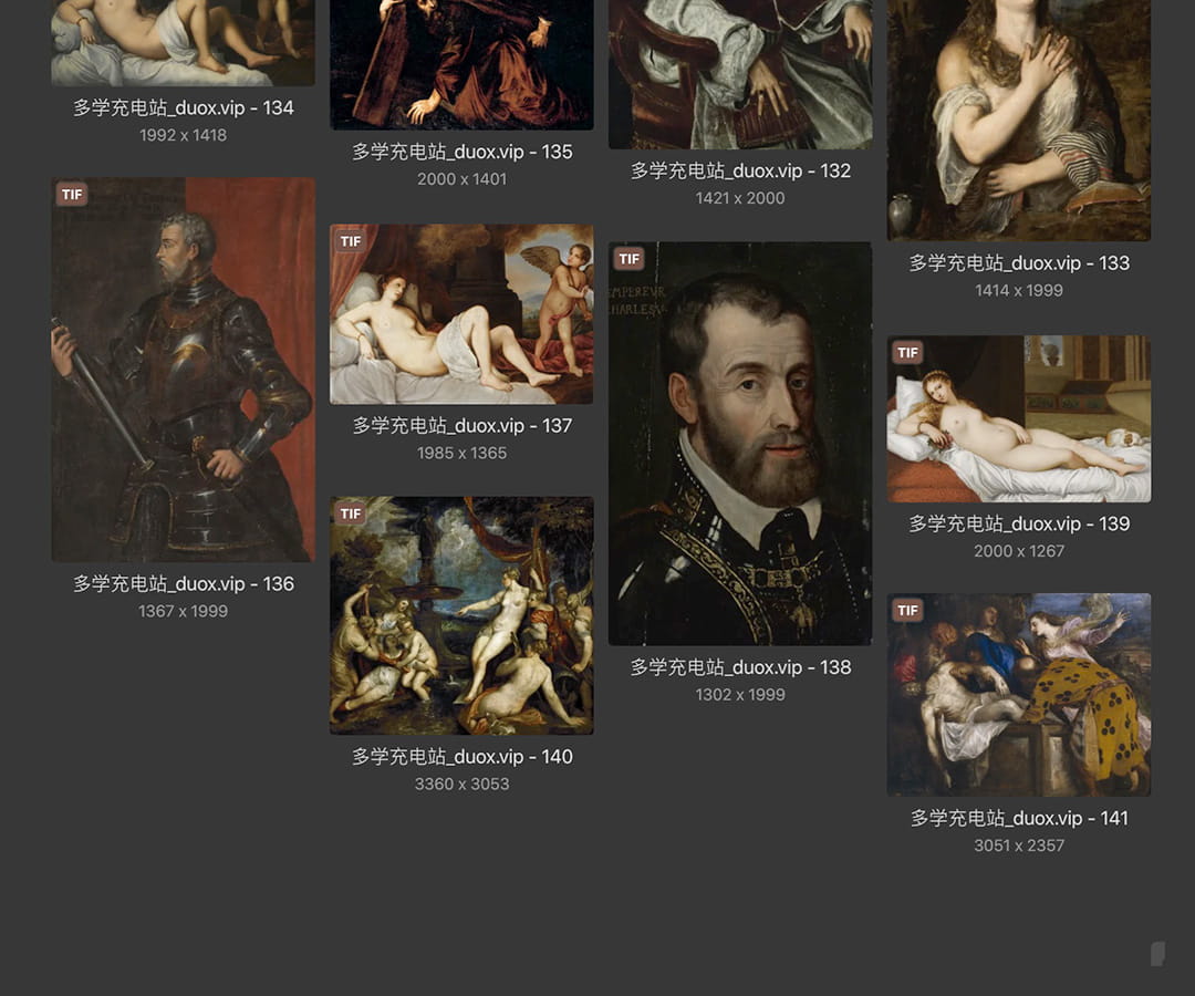 提香Tiziano Vecelli 意大利15.16世纪 油画合集 141副 [TIF+JPG/5.02GB] H084