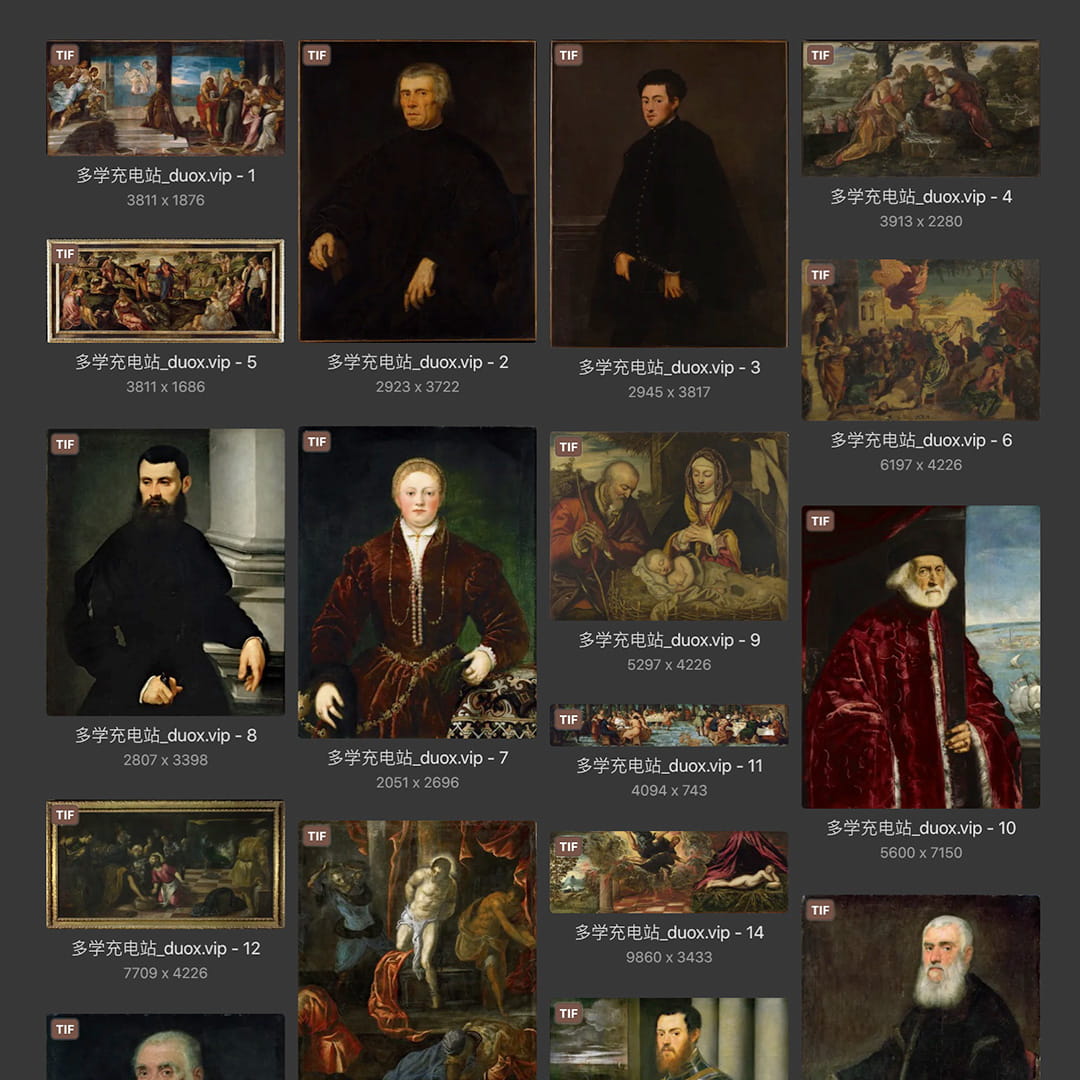 丁托列托Tintoretto 意大利16世纪 威尼斯画派 油画作品合集 83副 [JPG+TIF/2.1GB] H086