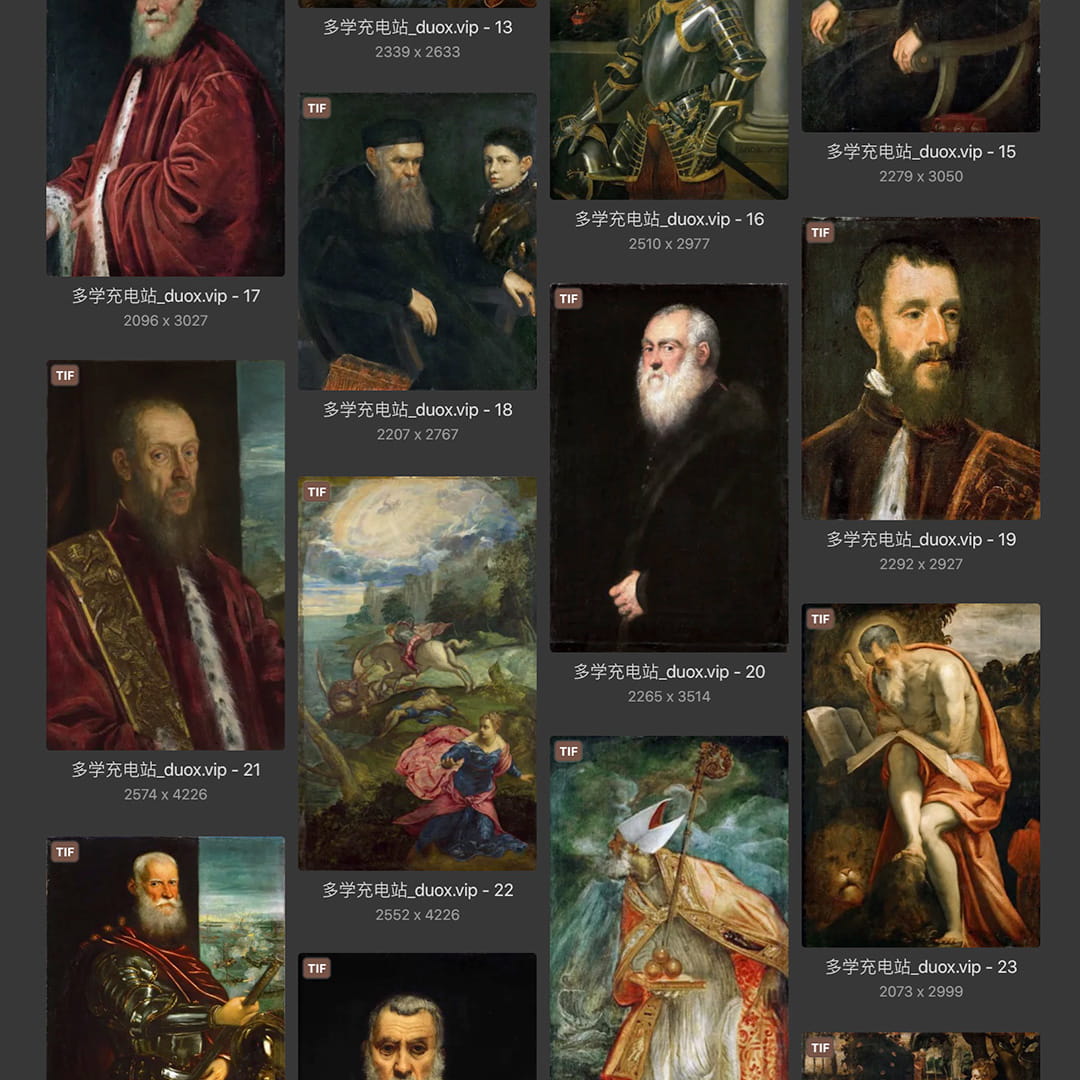 丁托列托Tintoretto 意大利16世纪 威尼斯画派 油画作品合集 83副 [JPG+TIF/2.1GB] H086