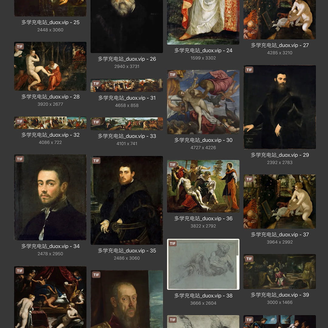 丁托列托Tintoretto 意大利16世纪 威尼斯画派 油画作品合集 83副 [JPG+TIF/2.1GB] H086