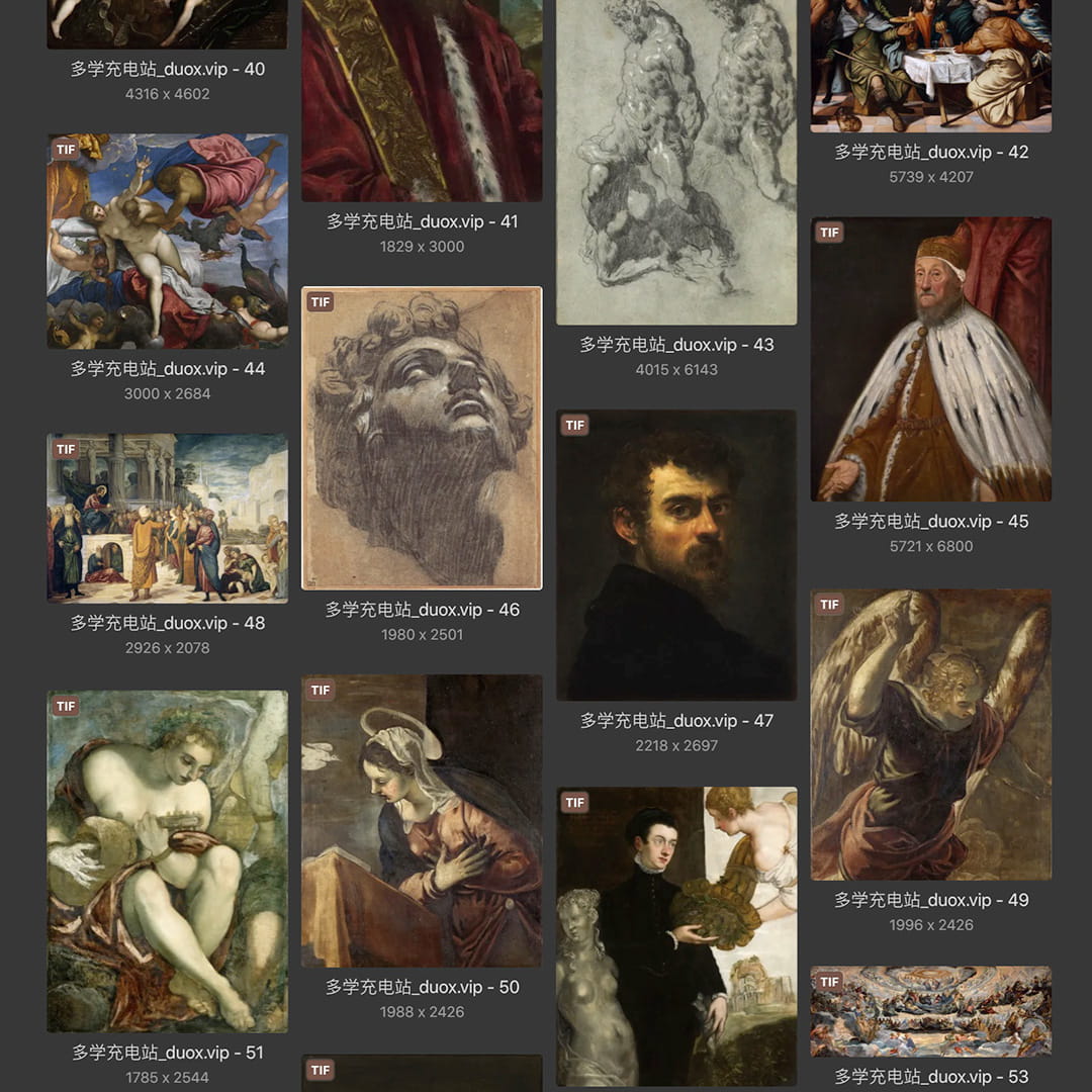 丁托列托Tintoretto 意大利16世纪 威尼斯画派 油画作品合集 83副 [JPG+TIF/2.1GB] H086