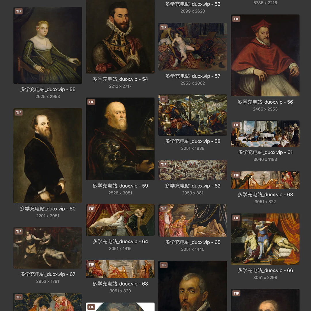 丁托列托Tintoretto 意大利16世纪 威尼斯画派 油画作品合集 83副 [JPG+TIF/2.1GB] H086