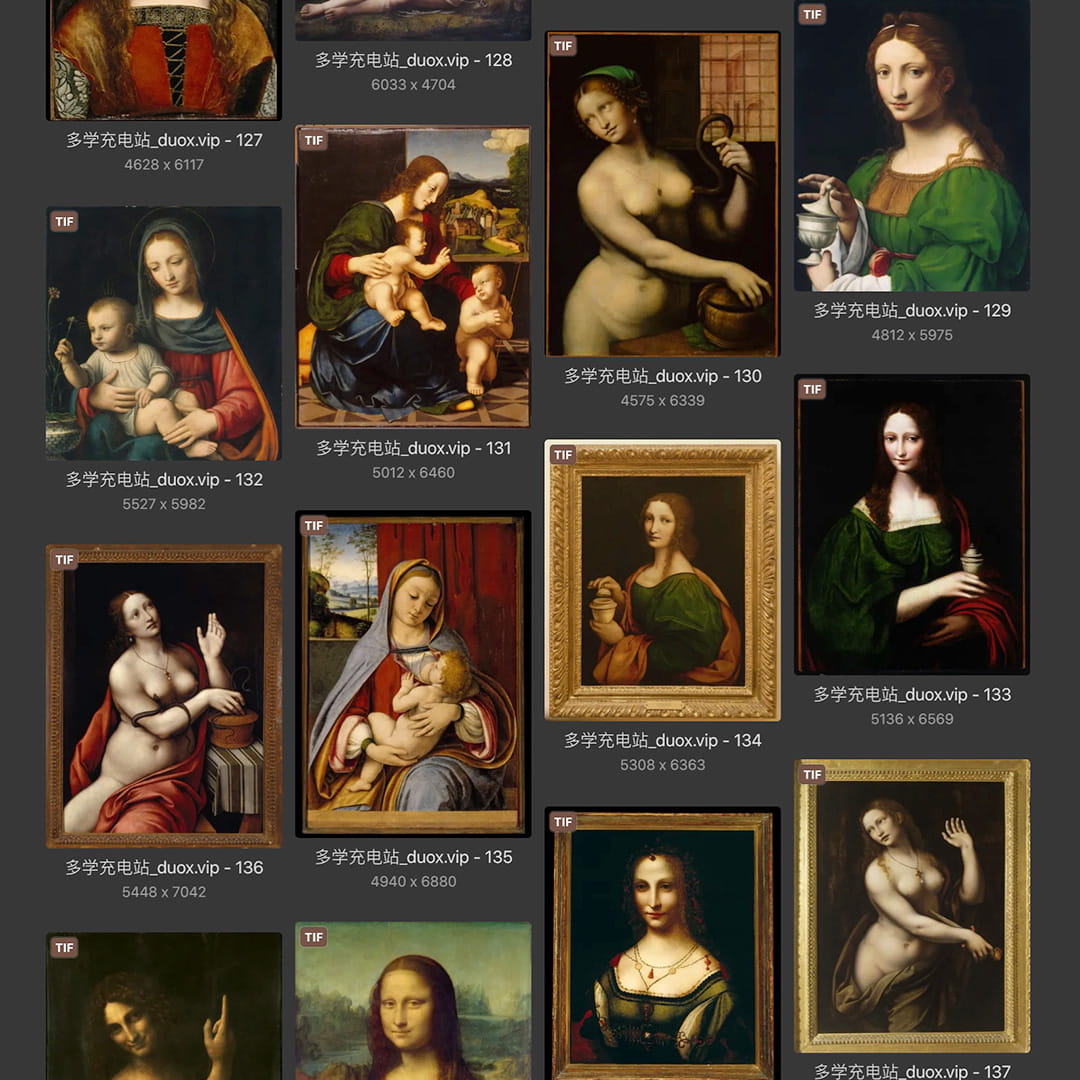 列奥纳多·达芬奇Leonardo da Vinci 意大利16世纪文艺复兴油画合集238副 [TIF/JPG 6.3GB] H040