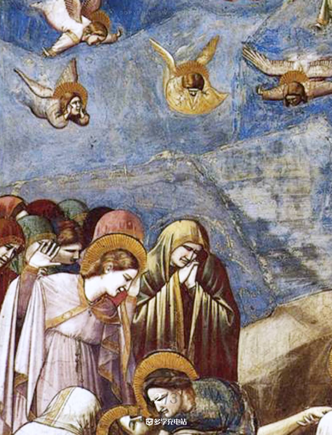 每日一画｜《哀悼基督》乔托·迪·邦多纳约​ 赏析 名画高清免费下载