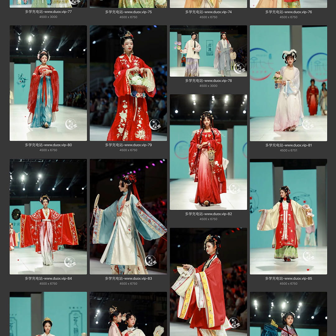 松溪大曲华裳九州成都站加速场走秀图汉服 108P/1.16GB 全网高速下载