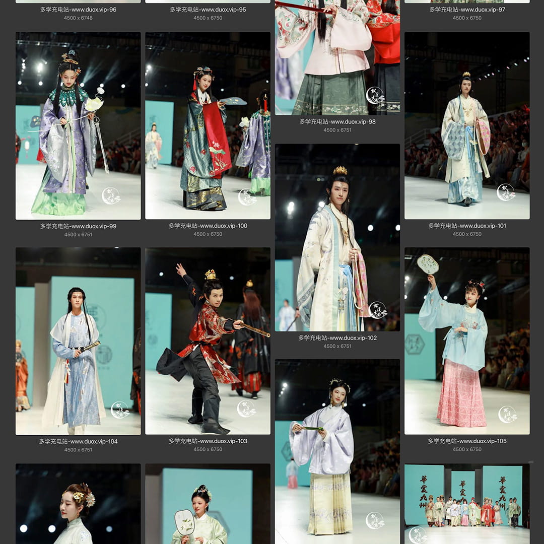 松溪大曲华裳九州成都站加速场走秀图汉服 108P/1.16GB 全网高速下载