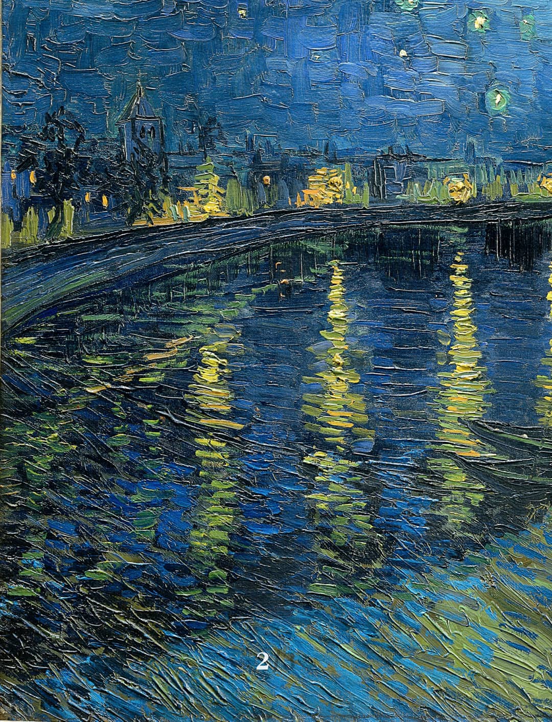 每日一画|《罗纳河上的星夜》1888年9月 梵高 名画赏析 下载