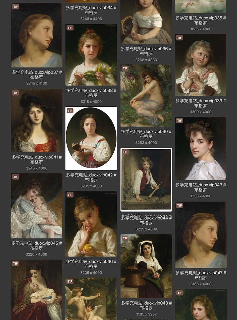 威廉·阿道夫·布格罗 William-Adolphe Bouguereau 14.15世纪作品合集[200TIF/JPG 3.61GB] H076