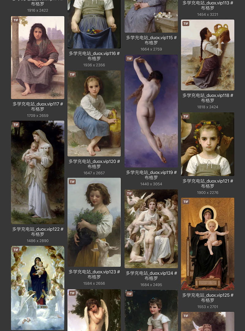 威廉·阿道夫·布格罗 William-Adolphe Bouguereau 14.15世纪作品合集[200TIF/JPG 3.61GB] H076