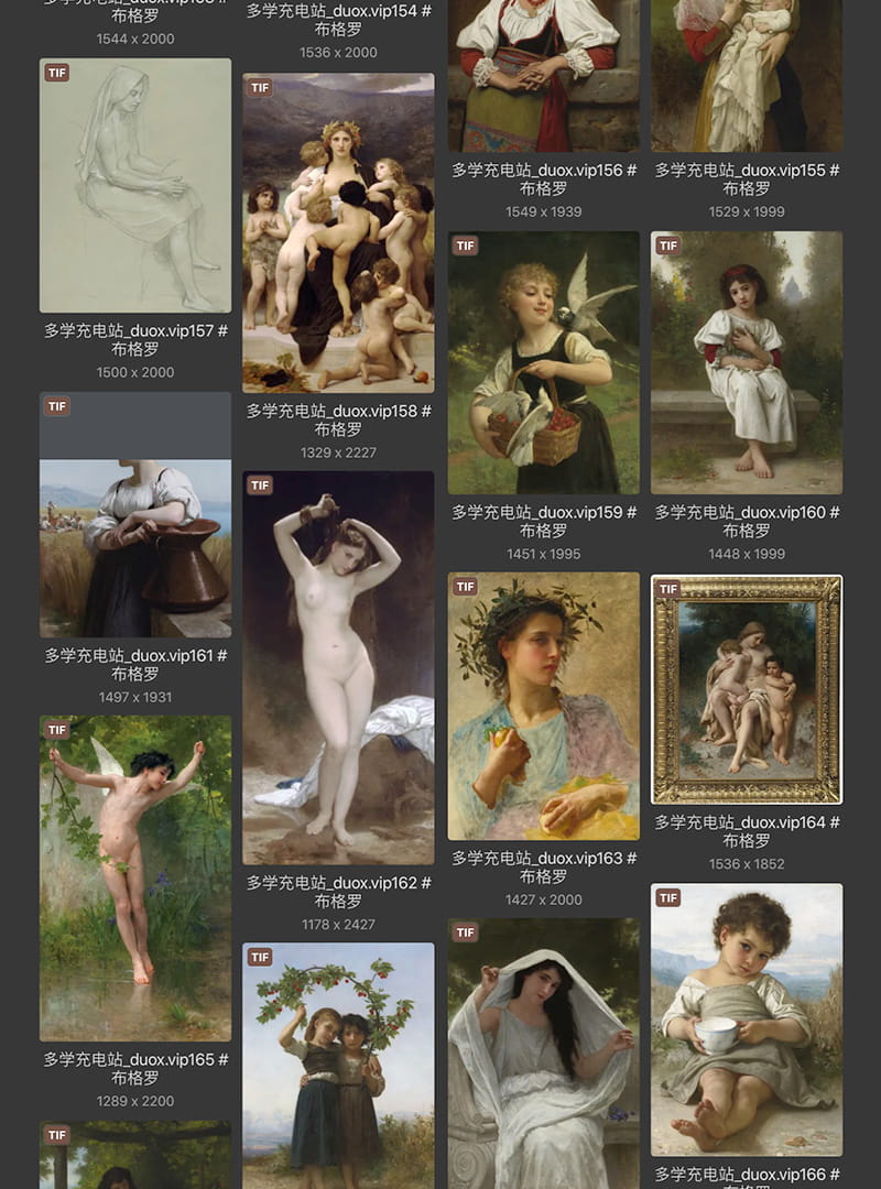 威廉·阿道夫·布格罗 William-Adolphe Bouguereau 14.15世纪作品合集[200TIF/JPG 3.61GB] H076