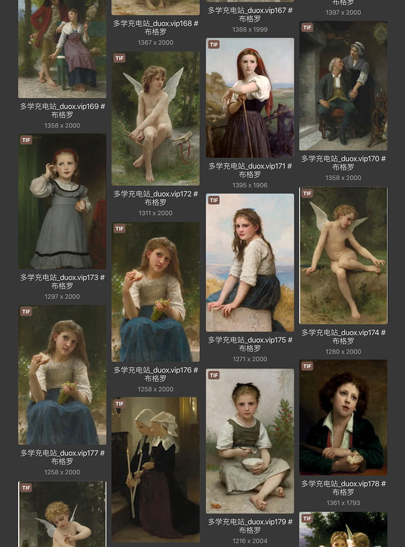 威廉·阿道夫·布格罗 William-Adolphe Bouguereau 14.15世纪作品合集[200TIF/JPG 3.61GB] H076