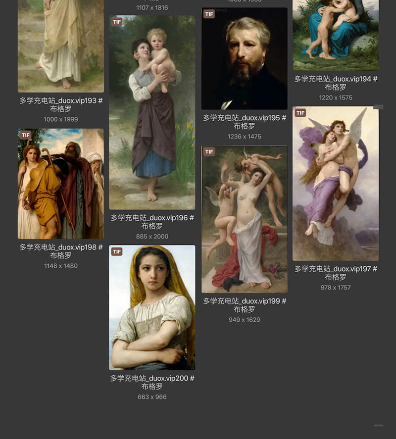 威廉·阿道夫·布格罗 William-Adolphe Bouguereau 14.15世纪作品合集[200TIF/JPG 3.61GB] H076