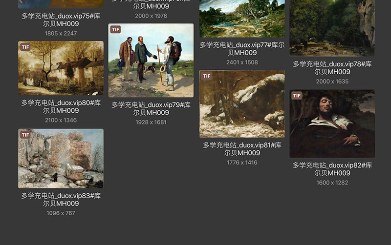 居斯塔夫·库尔贝Gustave Courbet 法国19世纪现实主义油画合集 83副 [JPG+TIF/2.01GB] H072