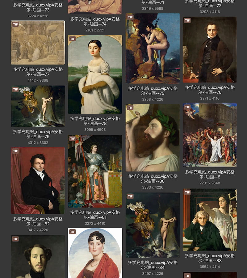 安格尔Jean Auguste Dominique Ingres 法国18.19世纪新古典主义油画合集 162副 [JPG+TIF/3.27GB] H075