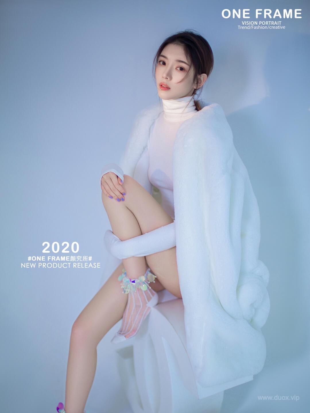 纯白唯美少女人像特写干净气质