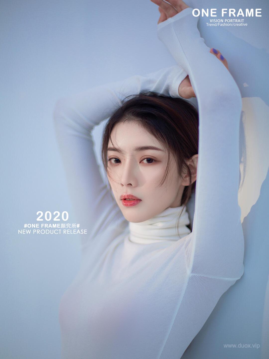 纯白唯美少女人像特写干净气质