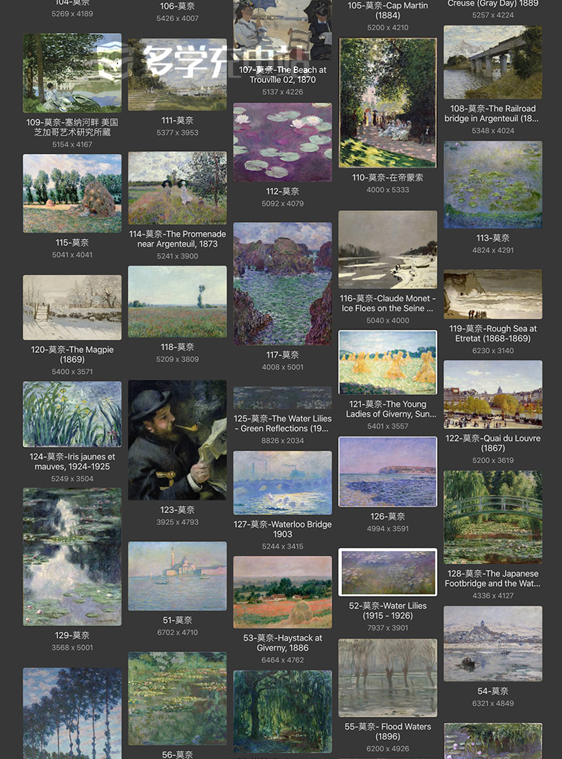 奥斯卡-克劳德·莫奈Oscar-Claude Monet 法国19.20世纪 印象派代表油画合集597副 [JPG+TIF/27.6GB] H008