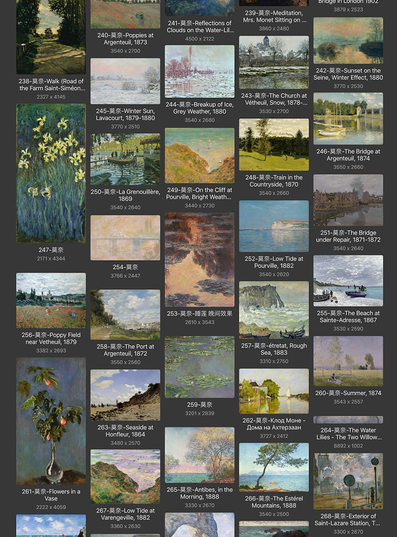 奥斯卡-克劳德·莫奈Oscar-Claude Monet 法国19.20世纪 印象派代表油画合集597副 [JPG+TIF/27.6GB] H008