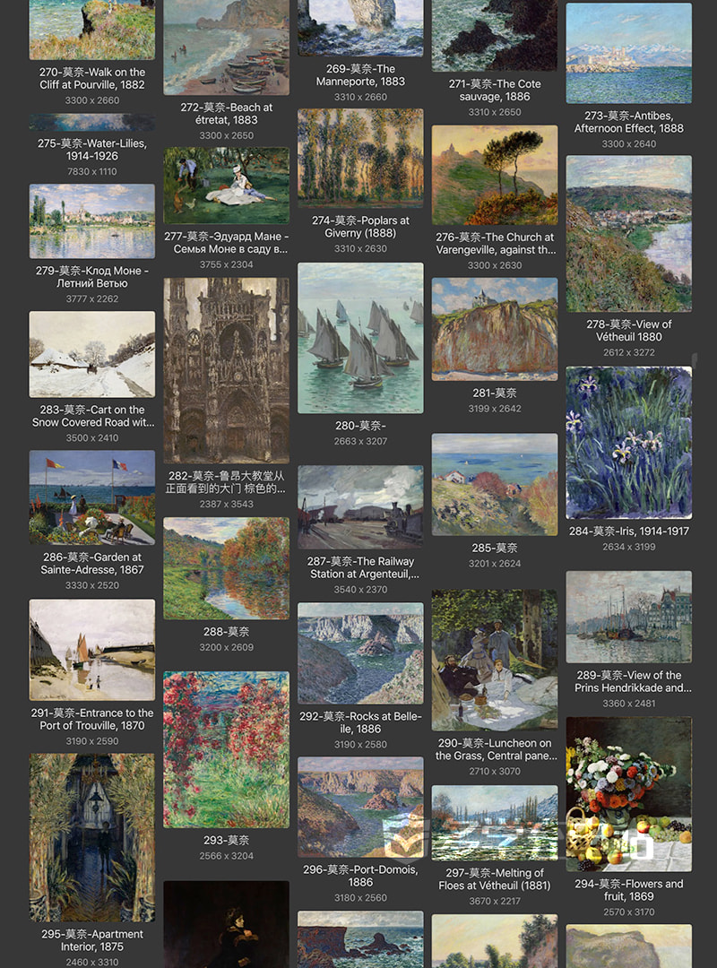 奥斯卡-克劳德·莫奈Oscar-Claude Monet 法国19.20世纪 印象派代表油画合集597副 [JPG+TIF/27.6GB] H008