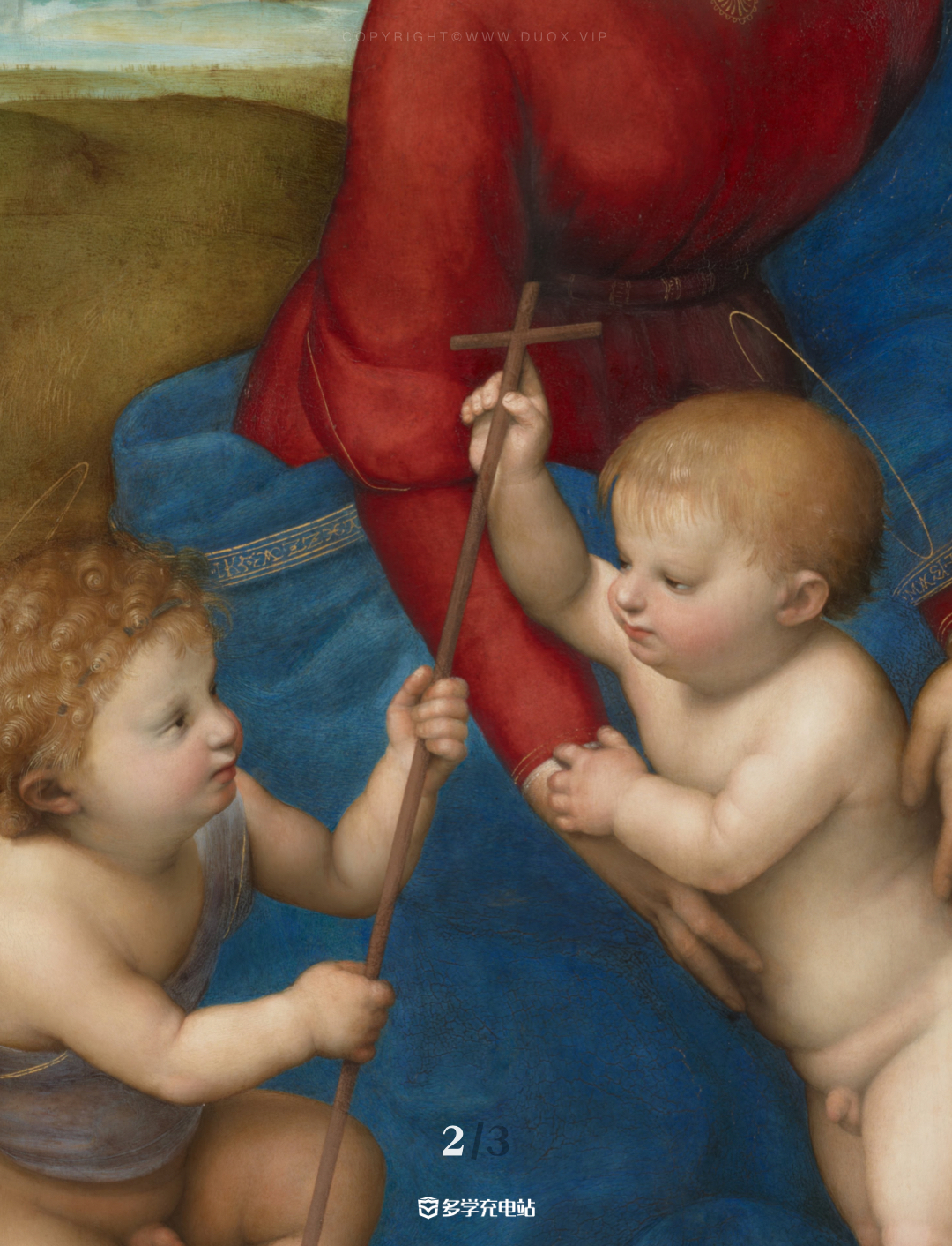 名画|《草地上的圣母》 拉斐尔·桑西 赏析 高清免费下载