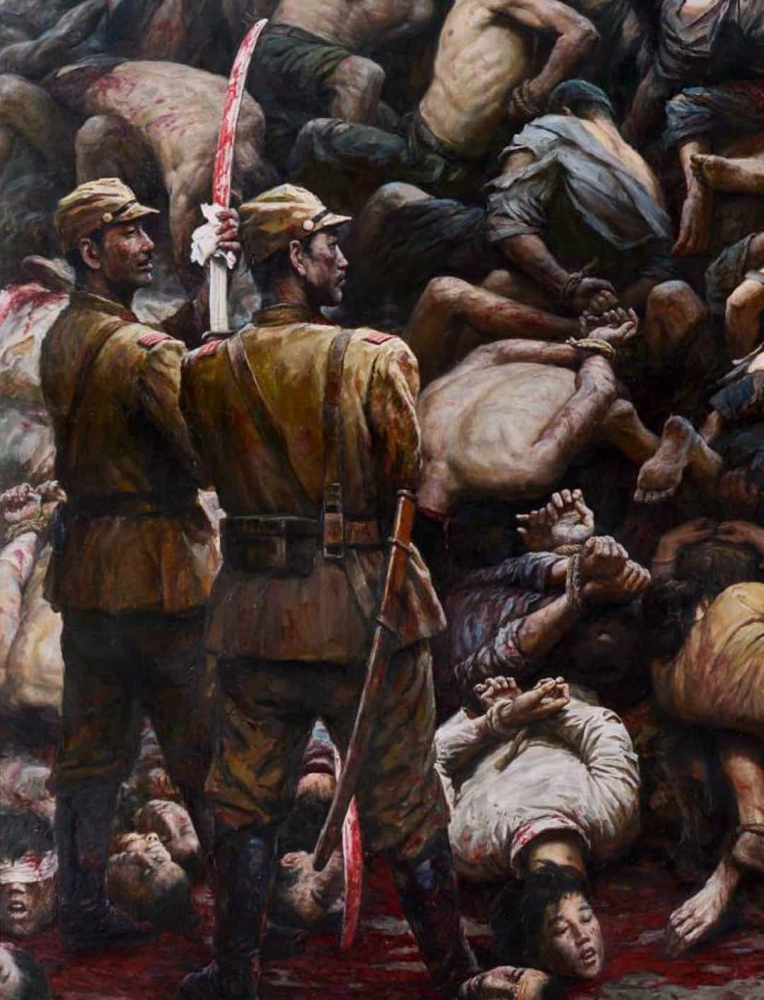 名画｜《南京大屠杀》1991年  李自健