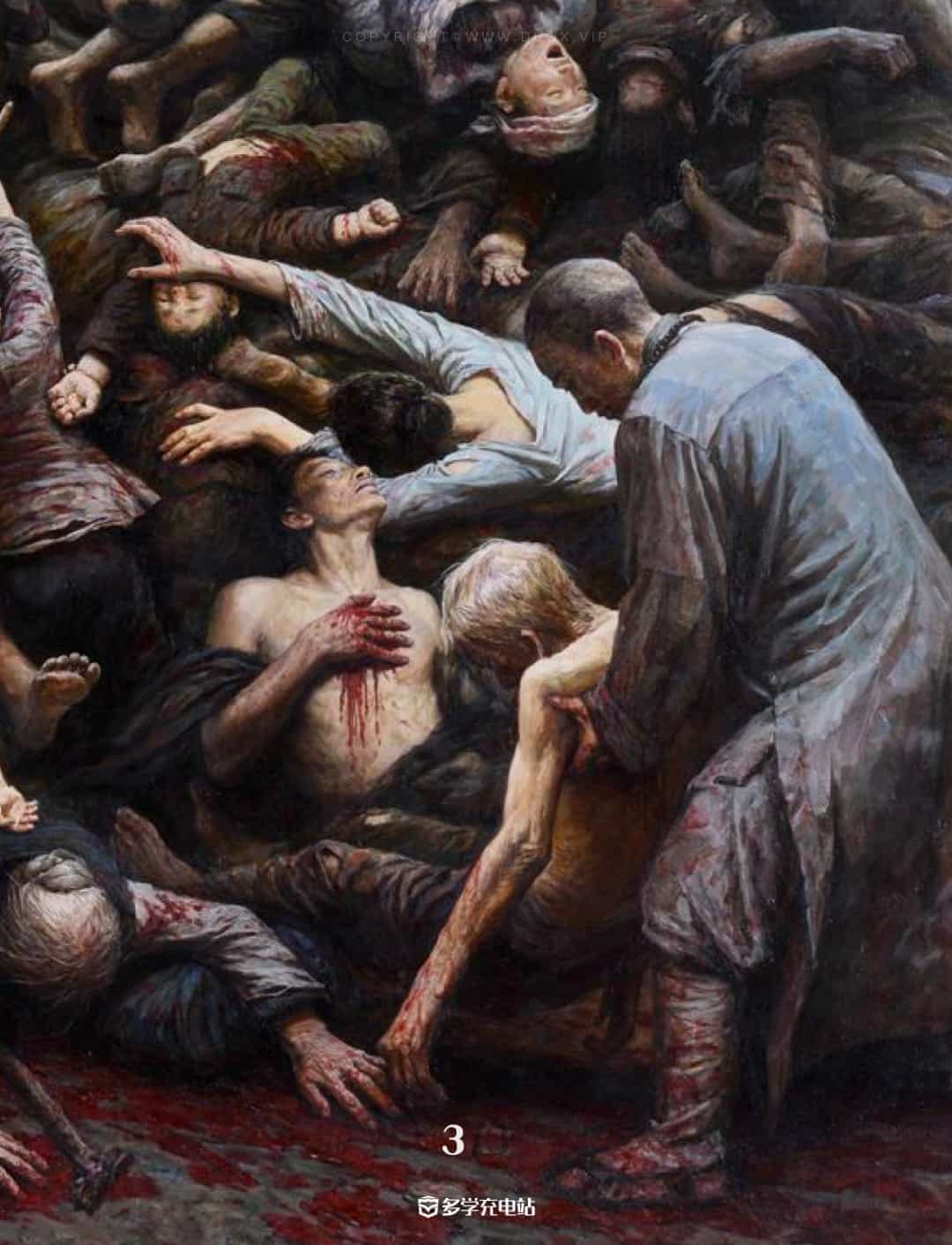 名画｜《南京大屠杀》1991年  李自健