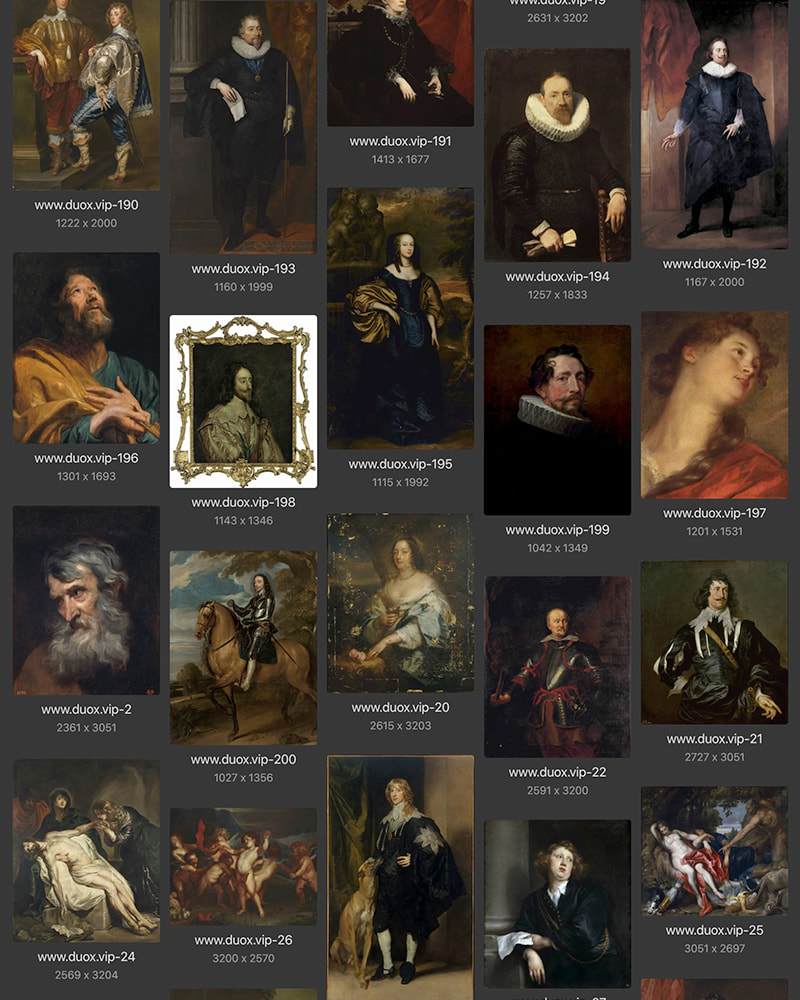 安东尼·凡戴克Anthony van Dyck英国17世纪宫廷油画合集 275副 [JPG+TIF/8.45GB] H070
