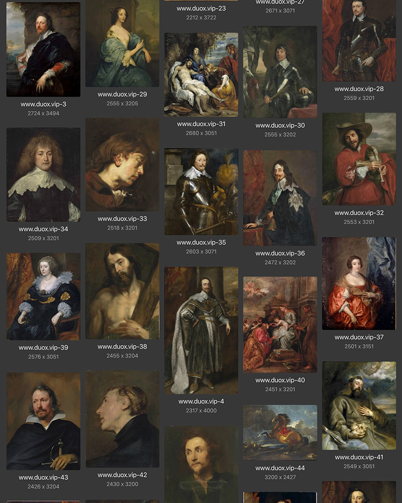安东尼·凡戴克Anthony van Dyck英国17世纪宫廷油画合集 275副 [JPG+TIF/8.45GB] H070