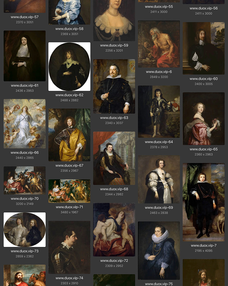 安东尼·凡戴克Anthony van Dyck英国17世纪宫廷油画合集 275副 [JPG+TIF/8.45GB] H070