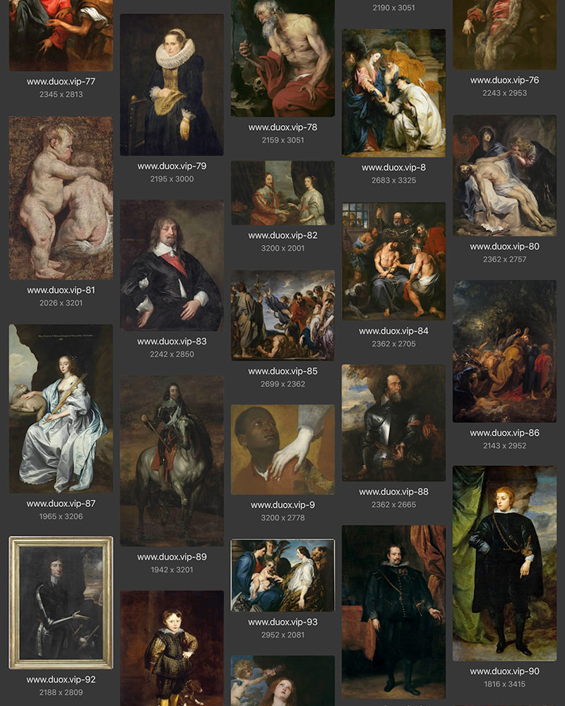 安东尼·凡戴克Anthony van Dyck英国17世纪宫廷油画合集 275副 [JPG+TIF/8.45GB] H070