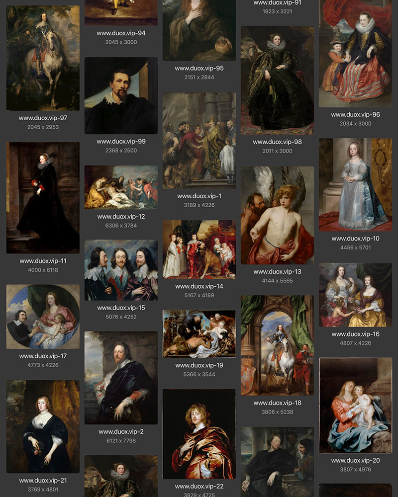 安东尼·凡戴克Anthony van Dyck英国17世纪宫廷油画合集 275副 [JPG+TIF/8.45GB] H070