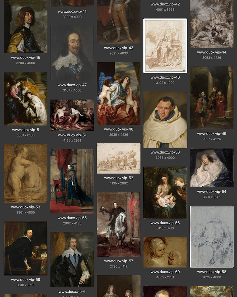 安东尼·凡戴克Anthony van Dyck英国17世纪宫廷油画合集 275副 [JPG+TIF/8.45GB] H070