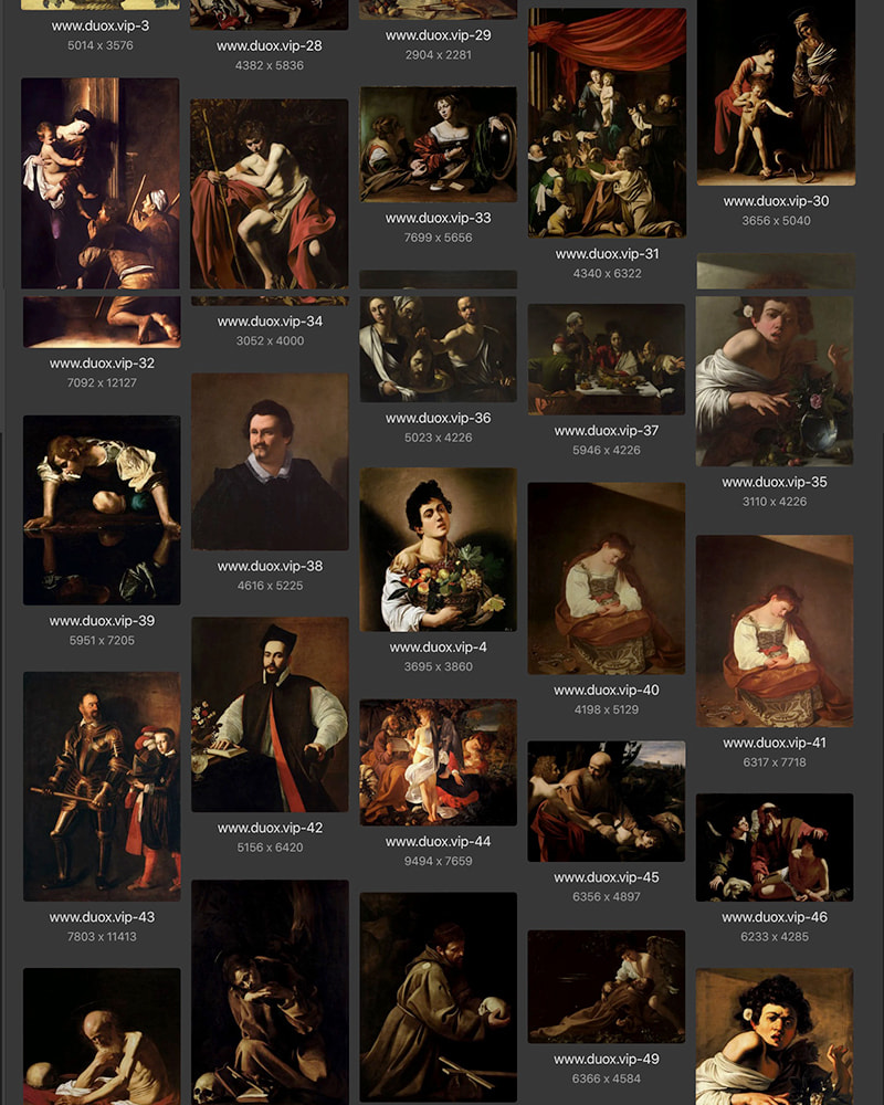 卡拉瓦乔Caravaggio意大利17世纪巴洛克油画合集 78副 [JPG+TIF/8.02GB] H069