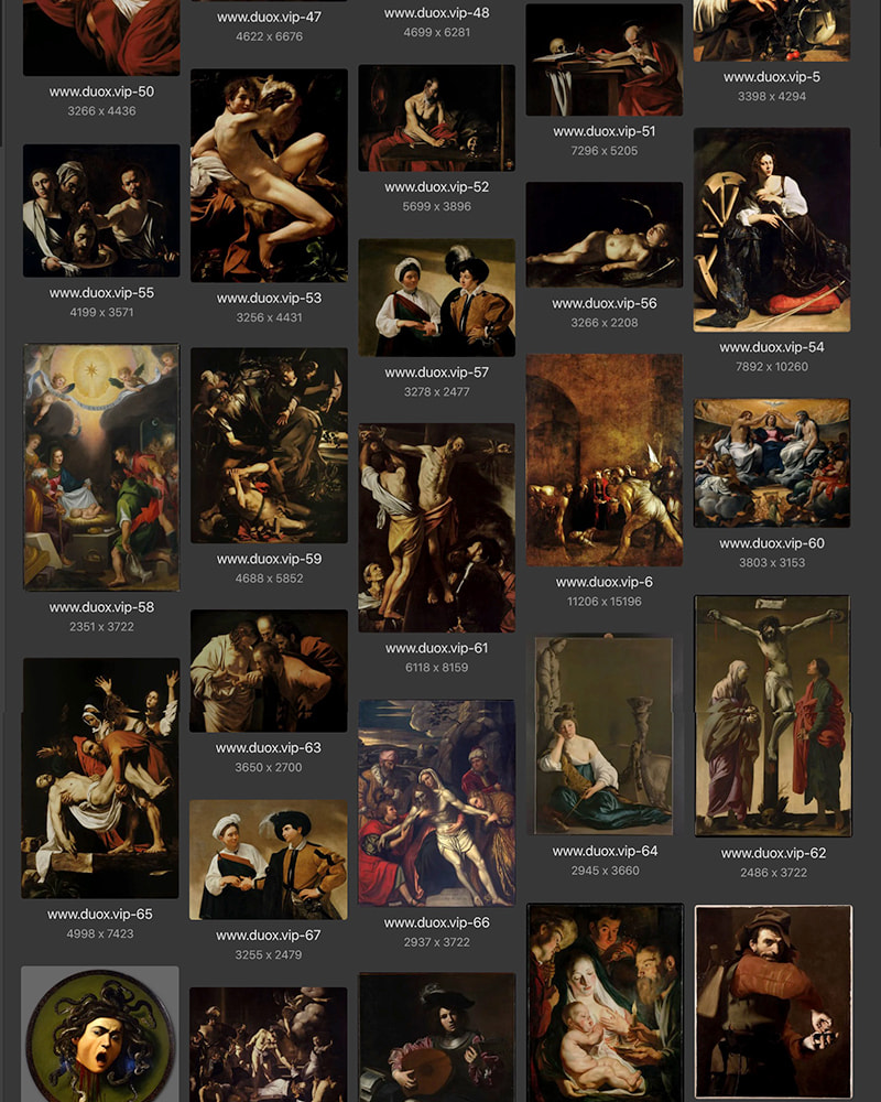 卡拉瓦乔Caravaggio意大利17世纪巴洛克油画合集 78副 [JPG+TIF/8.02GB] H069