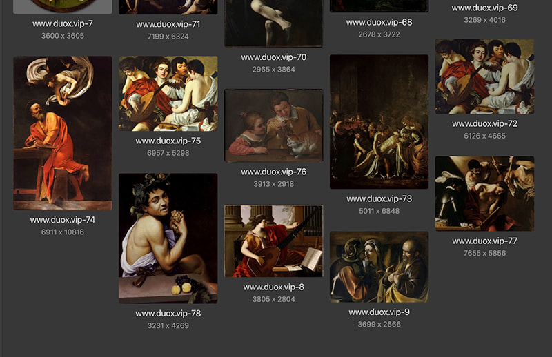 卡拉瓦乔Caravaggio意大利17世纪巴洛克油画合集 78副 [JPG+TIF/8.02GB] H069