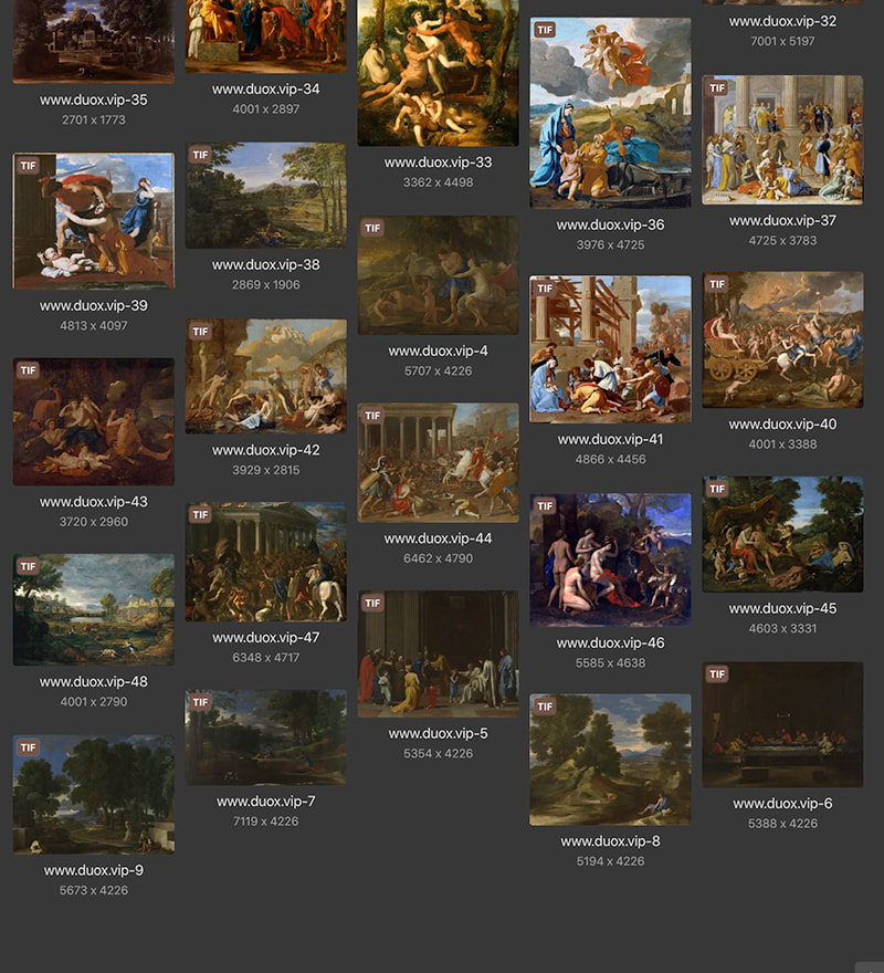 尼古拉斯·普桑Nicolas Poussin法国17世纪古典主义油画合集 48副 [JPG+TIF/3.45GB] H067